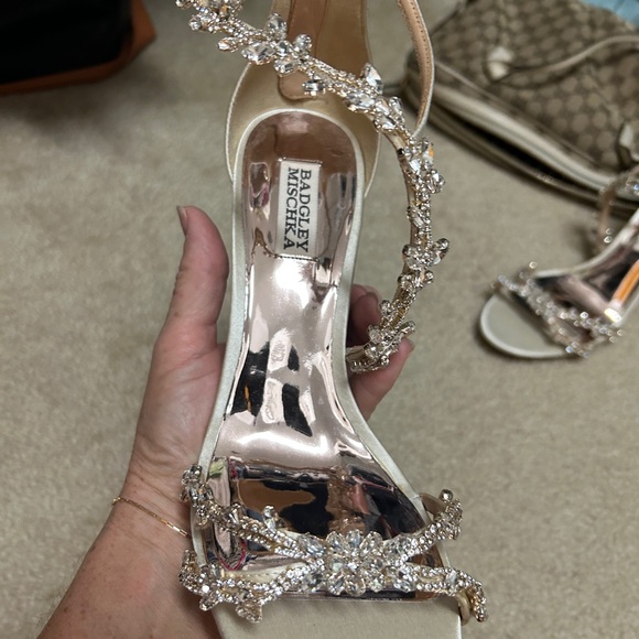 Badgley Mishka Champaign Jeweled Wedding Shoes - Picture 5 of 7